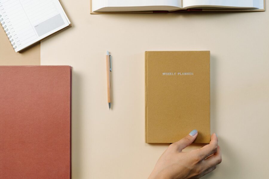 Weekly planner notebook