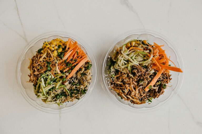 Cooked grains bowls