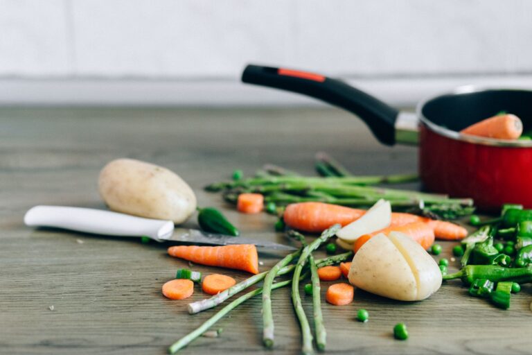 Leftover vegetables cutting
