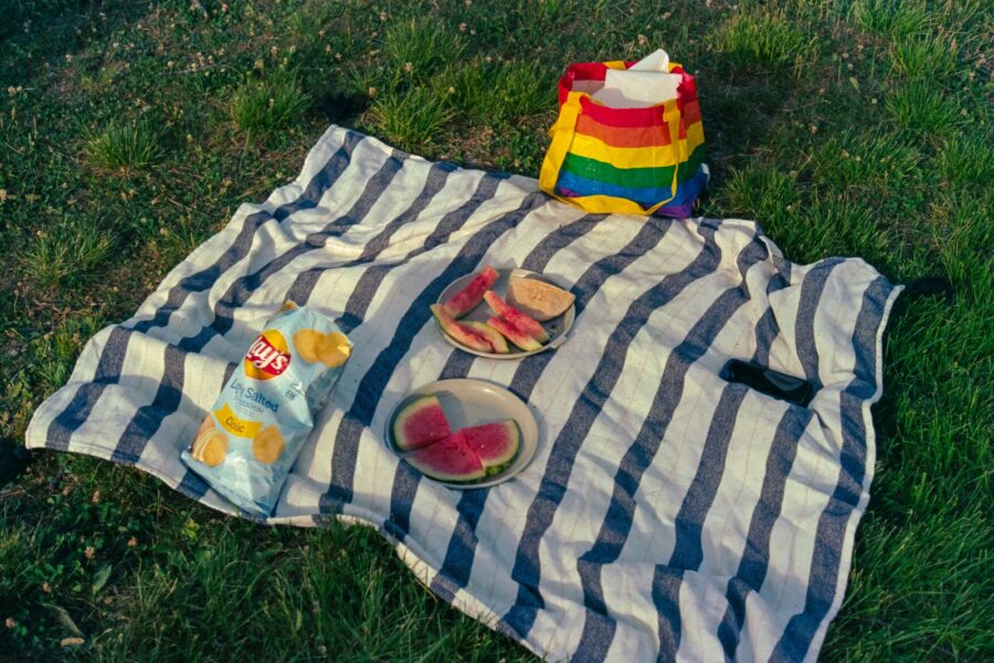 Summer picnic blanket