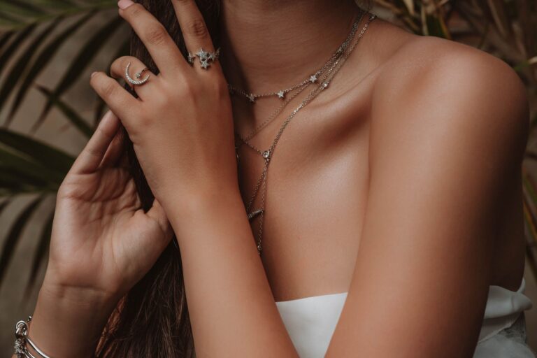 Woman layered gold