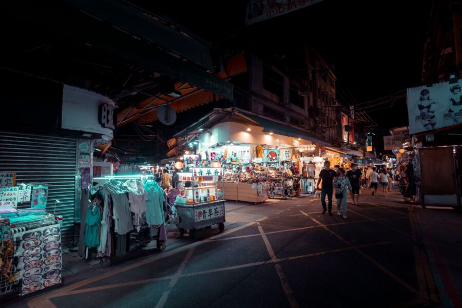City street night