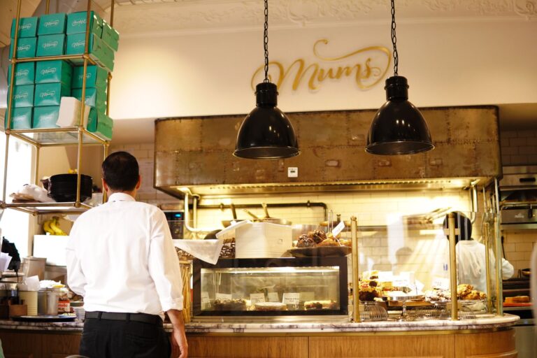 Local bakery counter