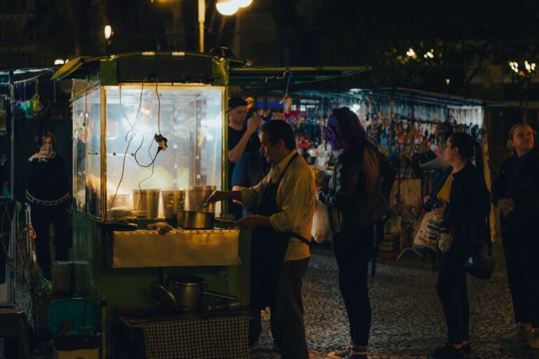 Street food market