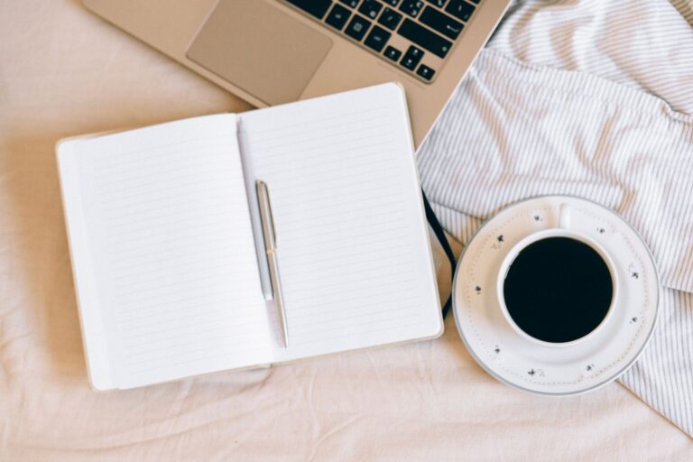 Open notebook cup
