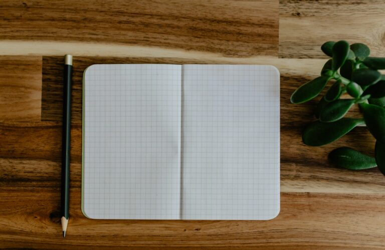 Open notebook ladder