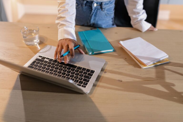 Person working desk