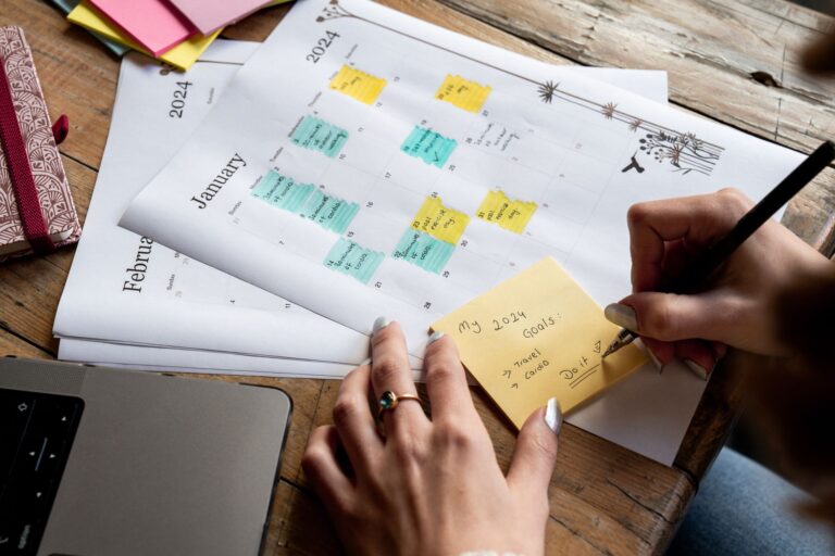 Person writing notes