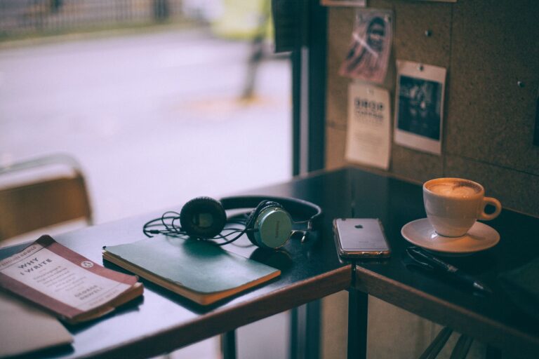 Journal pen coffee