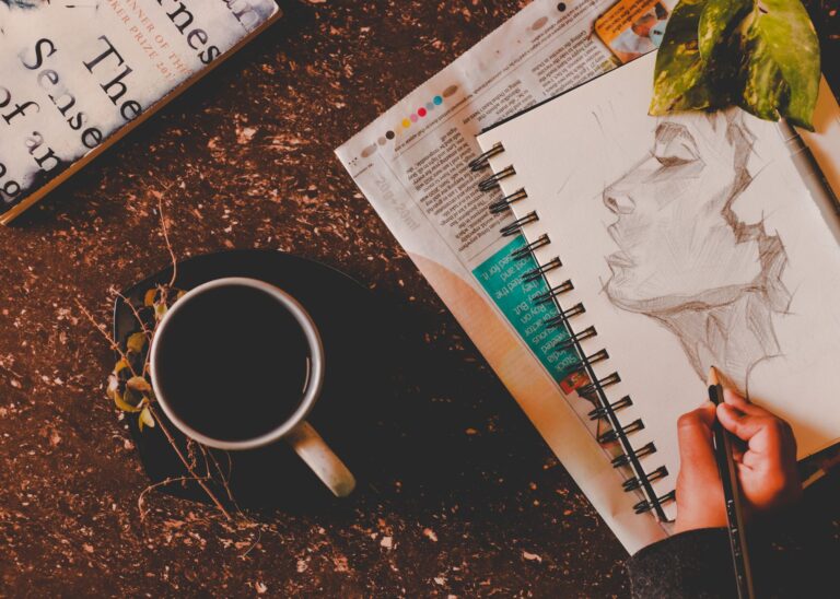 Person writing notebook