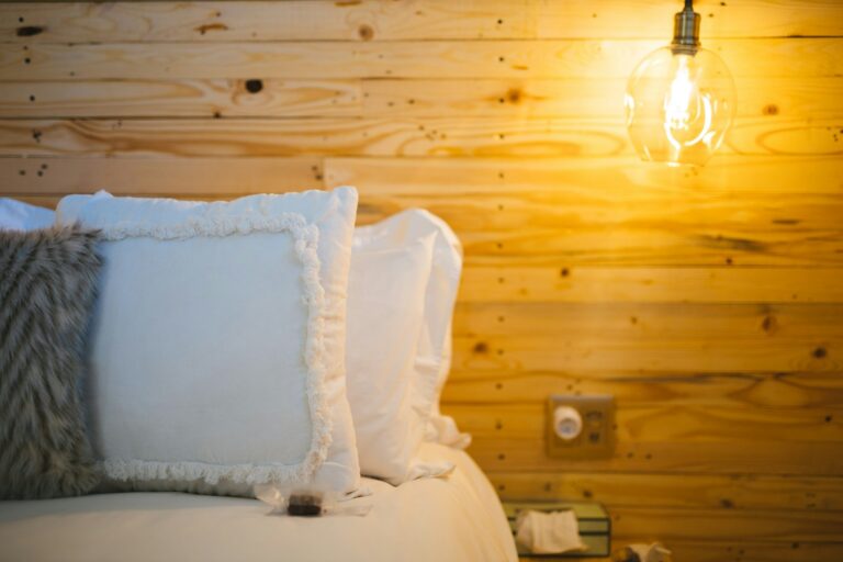 Cozy bedroom bedside