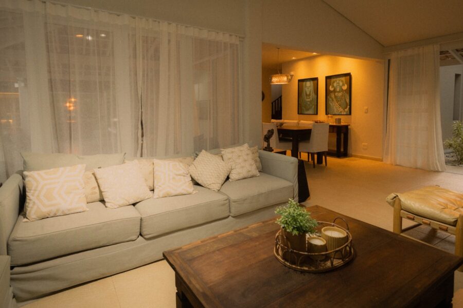 Evening living room
