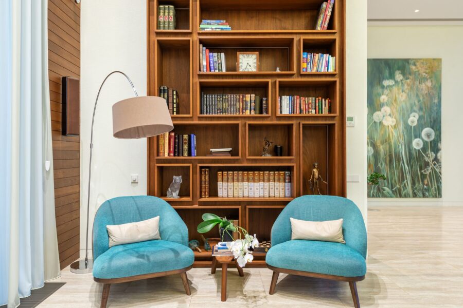 Organized living room