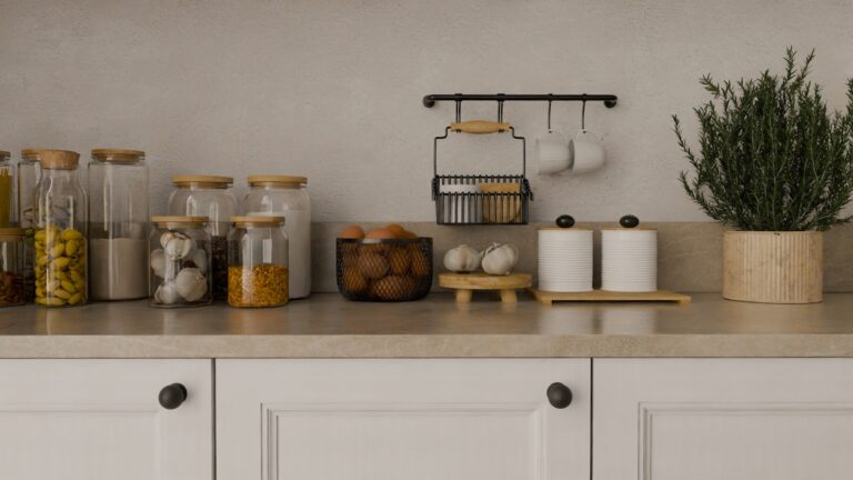 Small kitchen shelves