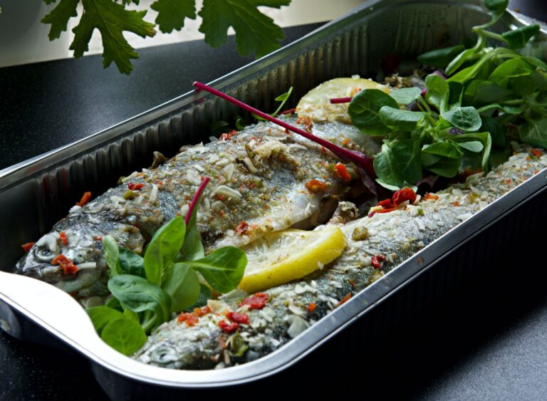 Baked fish fillet