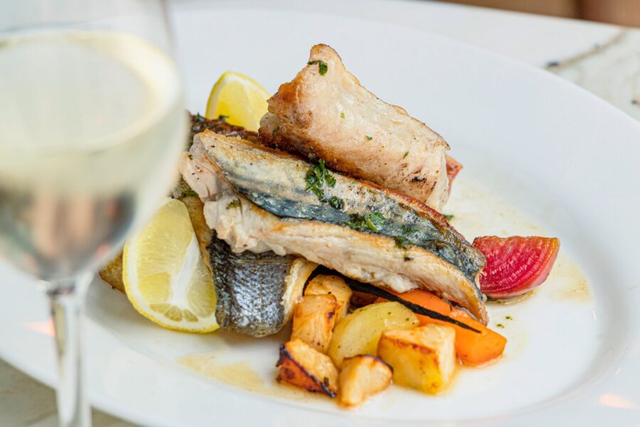 Baked fish fillet