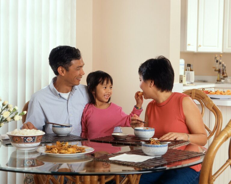 Family dinner table
