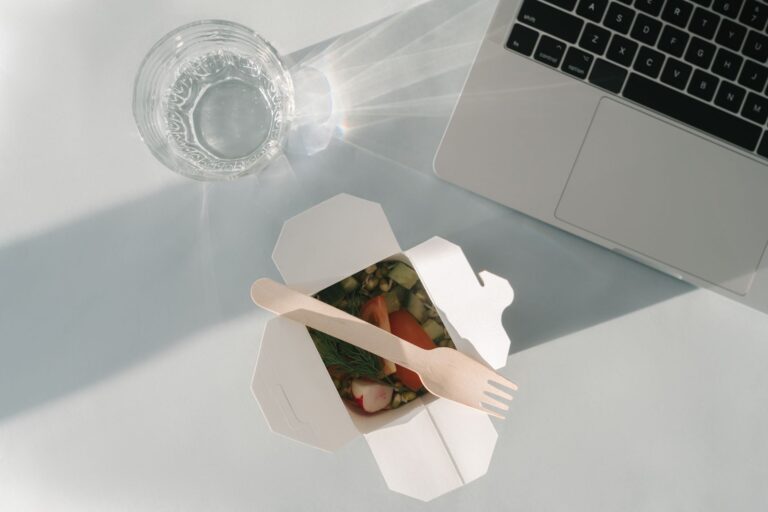 Lunchbox salad glass
