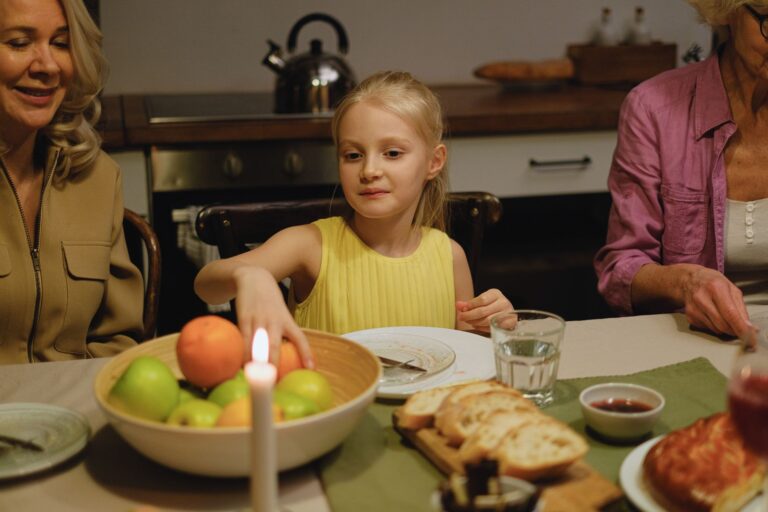 Family dinner table