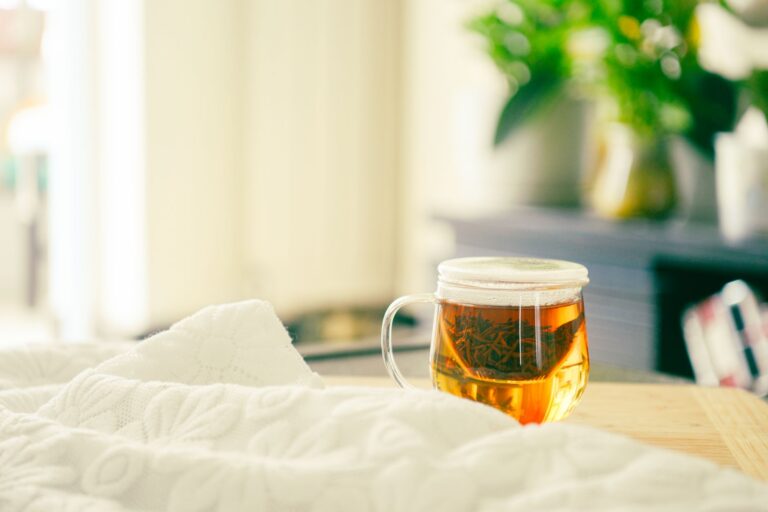 Hot herbal tea