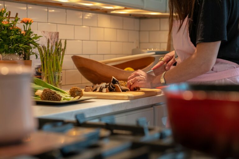 Woman preparing healthy