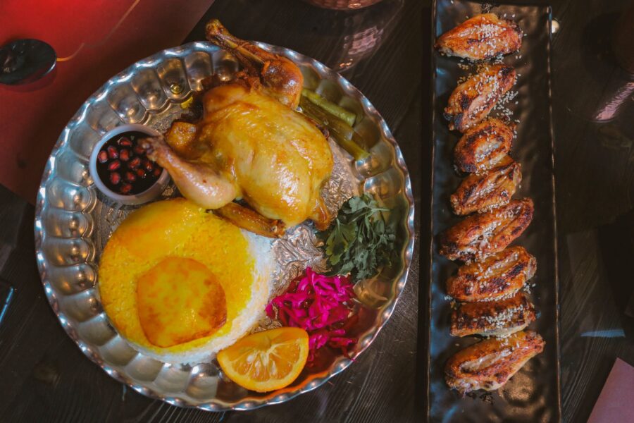 Roast chicken tray