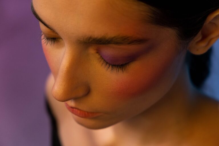 Cream blush application