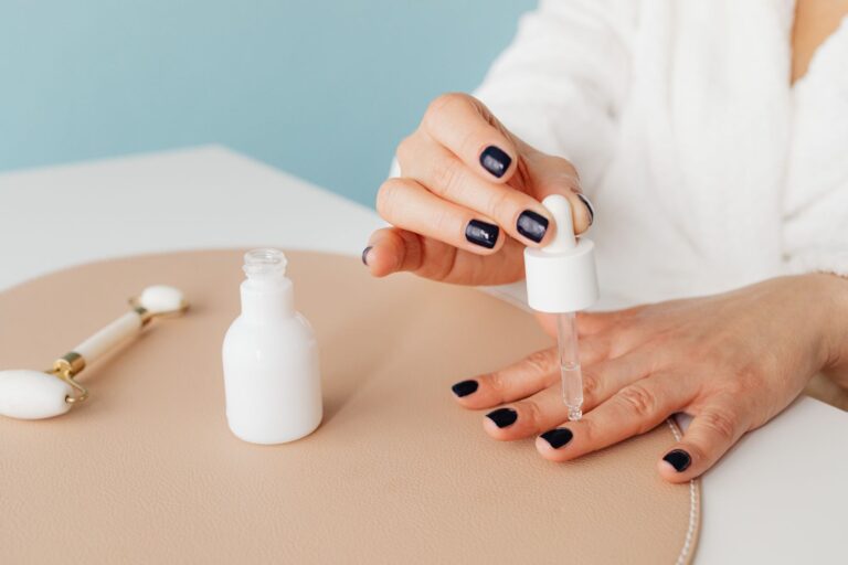 Milky nude nail