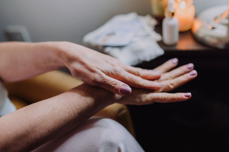 Woman hands natural