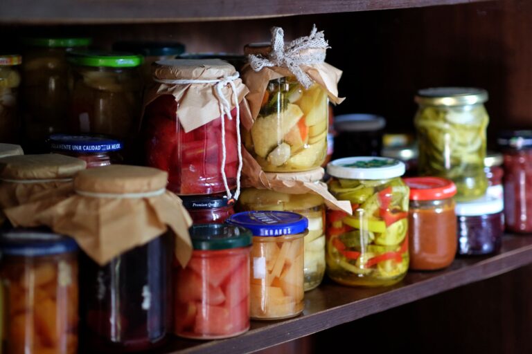 Organized kitchen shelf