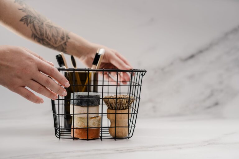 Hallway storage basket