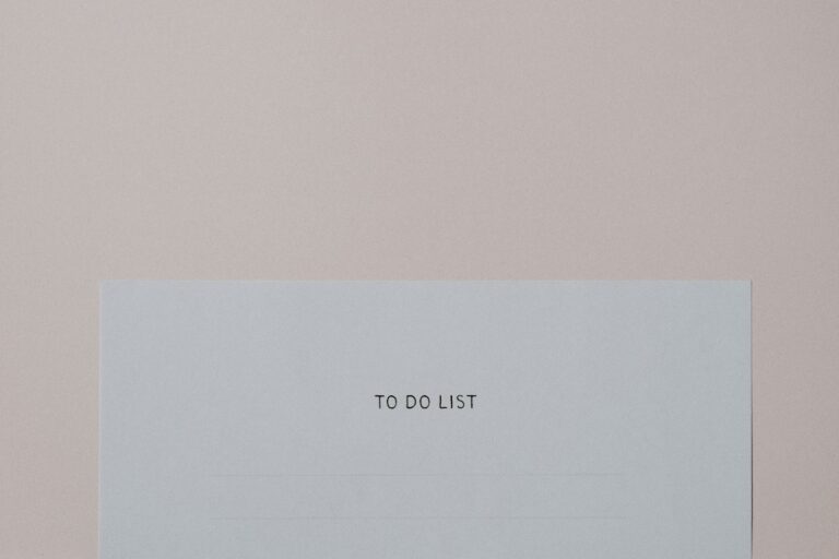 Handwriting to-do list